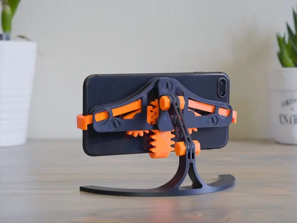 Suporte mecânico para celular com fixação e liberação rápidas